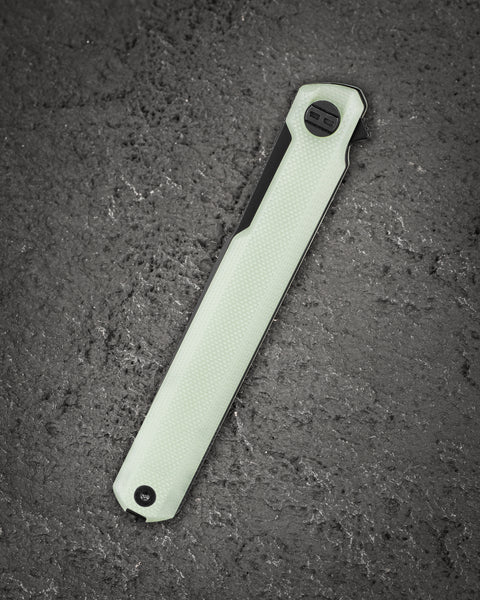 BESTECH DUOZ BG65D Jade G10 Handle: 3.34" 14C28N Blade, Liner Lock, Flipper