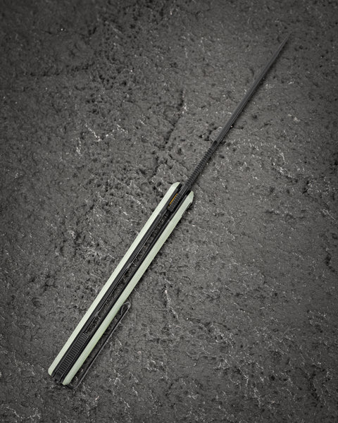 BESTECH DUOZ BG65D Jade G10 Handle: 3.34" 14C28N Blade, Liner Lock, Flipper