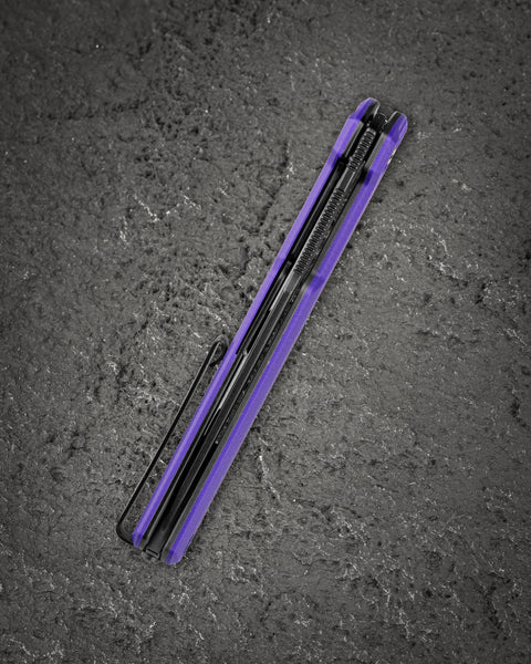 BESTECH DUOZ BG65E Purple G10 Handle: 3.34" 14C28N Blade, Liner Lock, Flipper