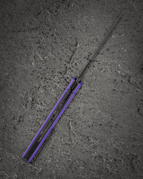 BESTECH DUOZ BG65E Purple G10 Handle: 3.34" 14C28N Blade, Liner Lock, Flipper