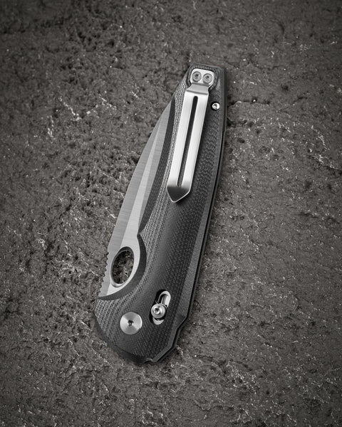 BESTECH NOCTAR BG66A Black G10 Handle: 3.71'' 14C28N Blade