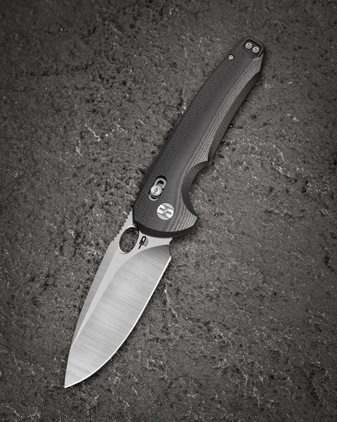 BESTECH NOCTAR BG66A Black G10 Handle: 3.71'' 14C28N Blade