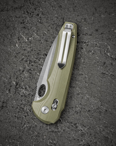 BESTECH NOCTAR BG66B OD Green G10 Handle: 3.71'' 14C28N Blade