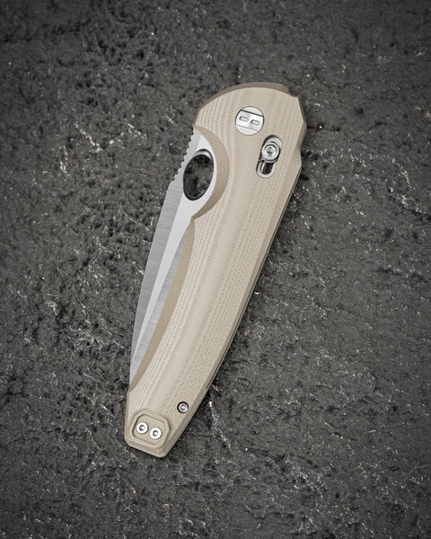 BESTECH NOCTAR BG66C Tan G10 Handle: 3.71'' 14C28N Blade