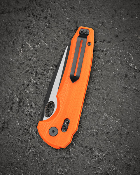 BESTECH NOCTAR BG66D Orange G10 Handle: 3.71'' 14C28N Blade