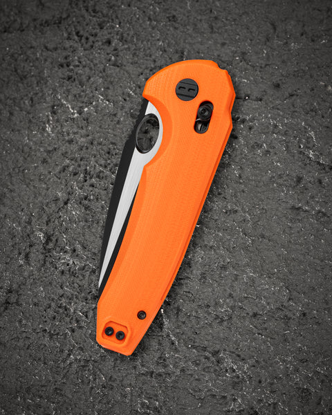 BESTECH NOCTAR BG66D Orange G10 Handle: 3.71'' 14C28N Blade
