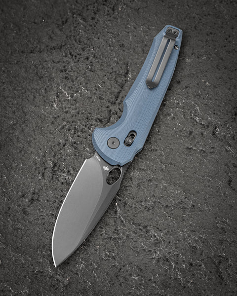 BESTECH NOCTAR BG66E Blue Grey G10 Handle: 3.71'' 14C28N Blade