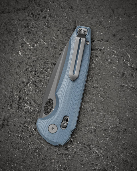 BESTECH NOCTAR BG66E Blue Grey G10 Handle: 3.71'' 14C28N Blade