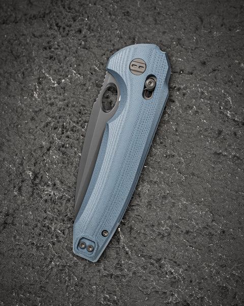 BESTECH NOCTAR BG66E Blue Grey G10 Handle: 3.71'' 14C28N Blade