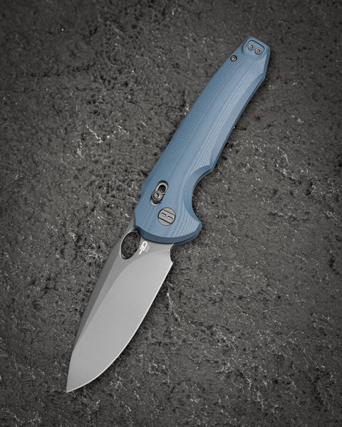 BESTECH NOCTAR BG66E Blue Grey G10 Handle: 3.71'' 14C28N Blade