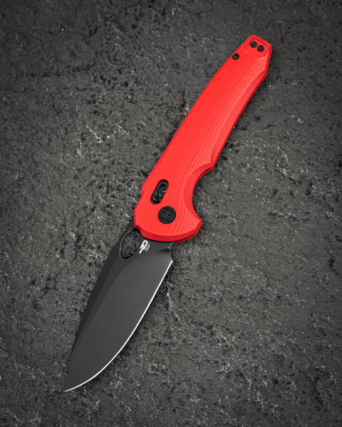 BESTECH NOCTAR BG66G Red G10 Handle: 3.71'' 14C28N Blade