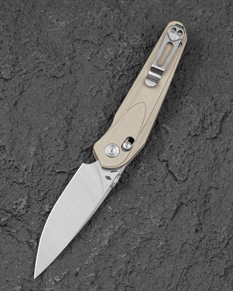 BESTECH MOTHUS BG67B Tan G10 Handle: 3.47" 14C28N Blade
