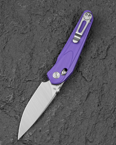 BESTECH MOTHUS BG67C Purple G10 Handle: 3.47" 14C28N Blade