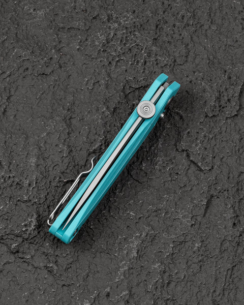 BESTECH MOTHUS BG67D Tiffany Blue G10 Handle: 3.47" 14C28N Blade