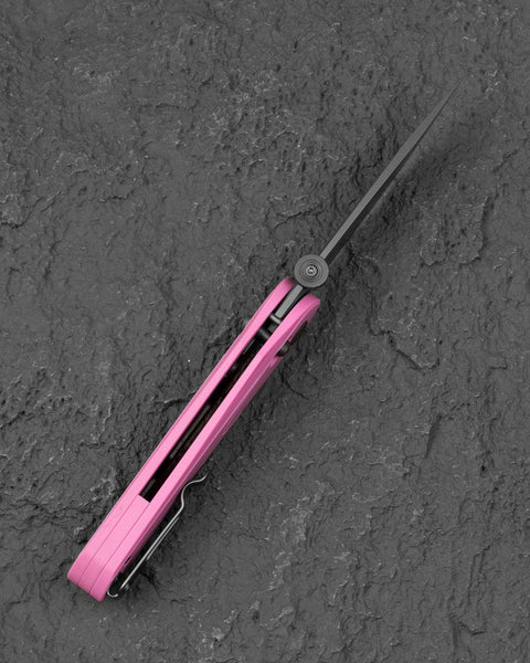 BESTECH MOTHUS BG67E Light Pink G10 Handle: 3.47" 14C28N Blade