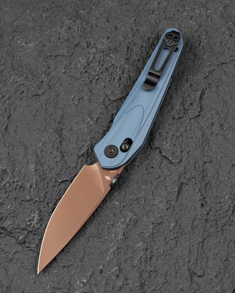 BESTECH MOTHUS BG67F Blue Gray G10 Handle: 3.47" 14C28N Blade