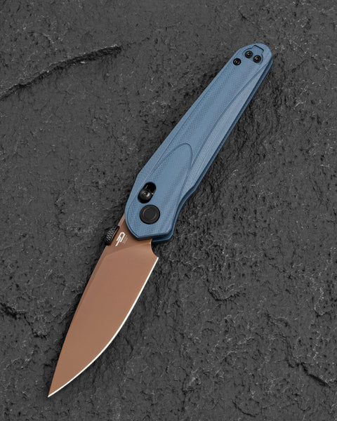 BESTECH MOTHUS BG67F Blue Gray G10 Handle: 3.47" 14C28N Blade