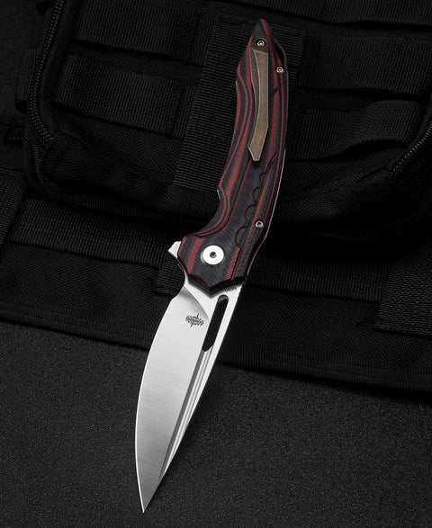 BESTECH ORNETTA Interlayer with Carbon Fiber and G10 Handle: 3.54" N690 Blade BL02B