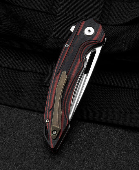 BESTECH ORNETTA Interlayer with Carbon Fiber and G10 Handle: 3.54" N690 Blade BL02B