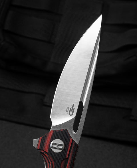 BESTECH ORNETTA Interlayer with Carbon Fiber and G10 Handle: 3.54" N690 Blade BL02B