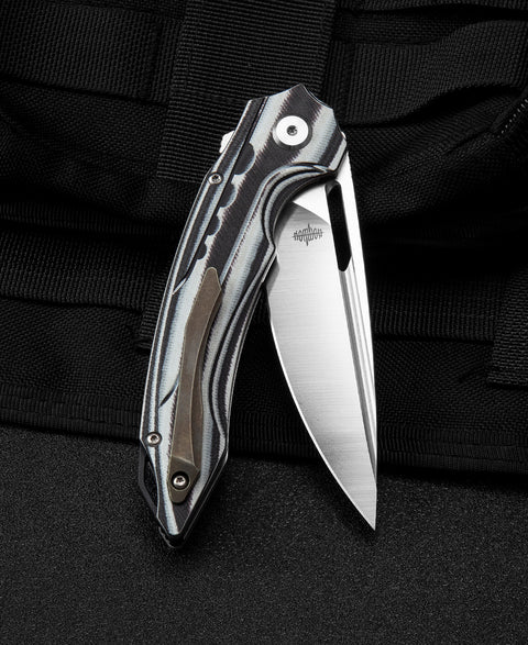 BESTECH ORNETTA Interlayer with Carbon Fiber and G10 Handle: 3.54" N690 Blade BL02C