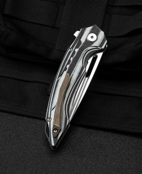 BESTECH ORNETTA Interlayer with Carbon Fiber and G10 Handle: 3.54" N690 Blade BL02C