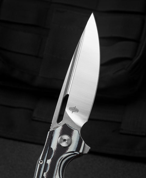 BESTECH ORNETTA Interlayer with Carbon Fiber and G10 Handle: 3.54" N690 Blade BL02C