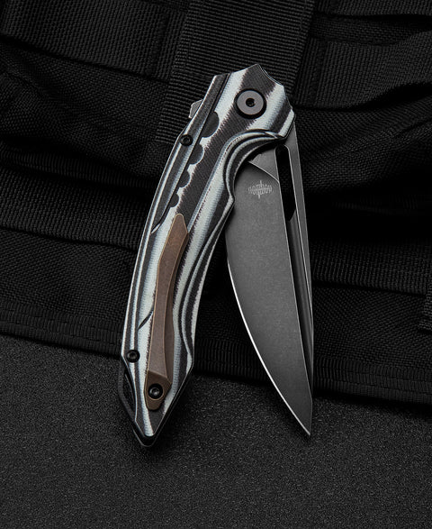 BESTECH ORNETTA Interlayer with Carbon Fiber and G10 Handle: 3.54" N690 Blade BL02D