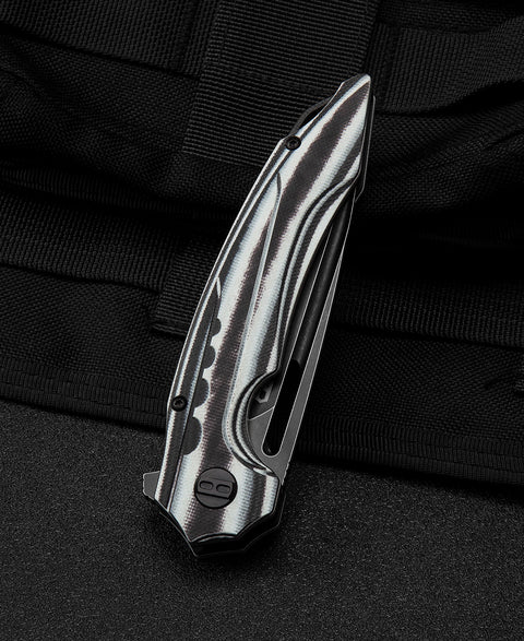 BESTECH ORNETTA Interlayer with Carbon Fiber and G10 Handle: 3.54" N690 Blade BL02D