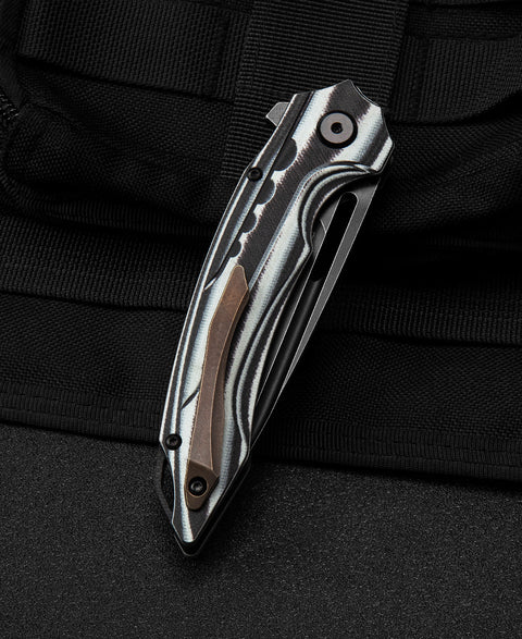 BESTECH ORNETTA Interlayer with Carbon Fiber and G10 Handle: 3.54" N690 Blade BL02D