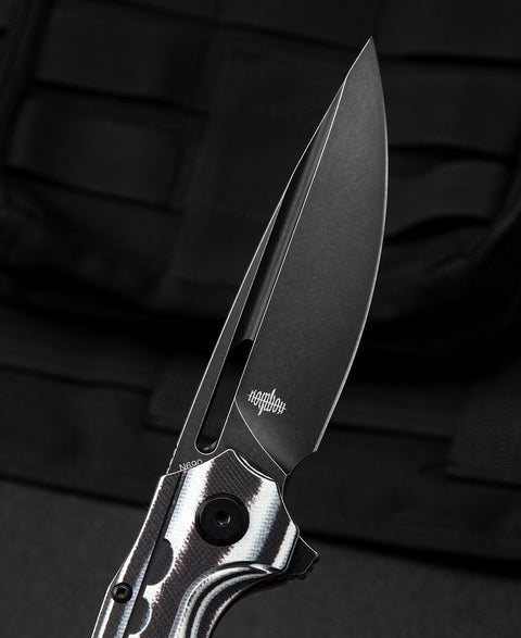 BESTECH ORNETTA Interlayer with Carbon Fiber and G10 Handle: 3.54" N690 Blade BL02D