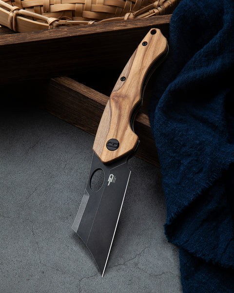 BESTECH SKIRMISH BL06C Olivewood Handle: 3.23" 154CM Blade