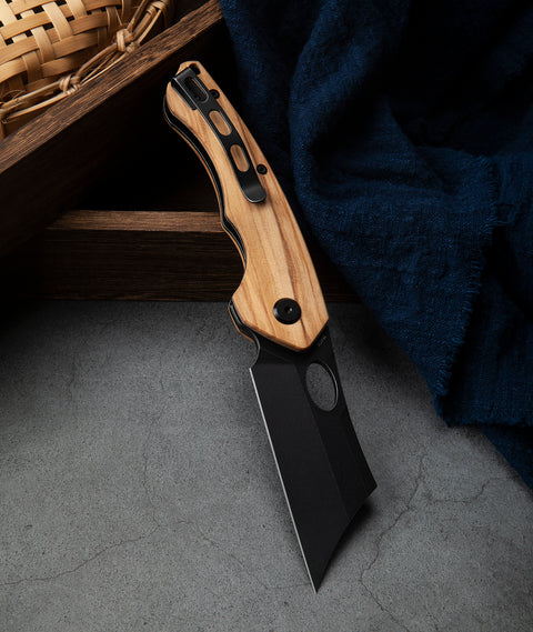 BESTECH SKIRMISH BL06C Olivewood Handle: 3.23" 154CM Blade