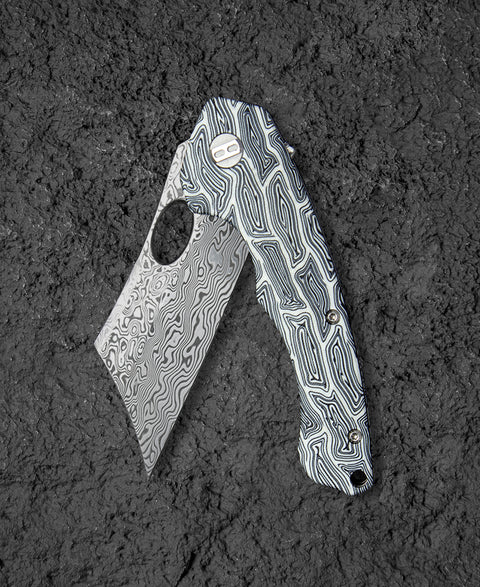 BESTECH SKIRMISH Damascus G10 Handle: 3.23" Damascus Blade BL07A