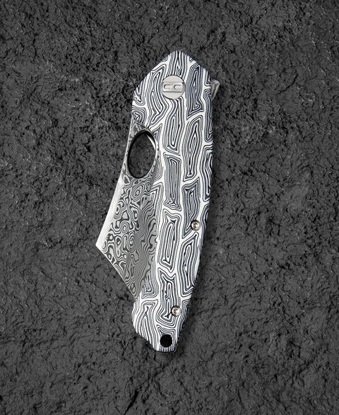 BESTECH SKIRMISH Damascus G10 Handle: 3.23" Damascus Blade BL07A