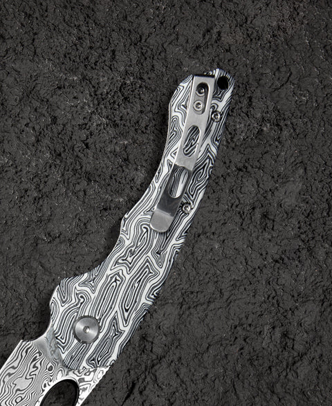 BESTECH SKIRMISH Damascus G10 Handle: 3.23" Damascus Blade BL07A
