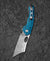 BESTECH SKIRMISH Damascus G10 Handle: 3.23" Damascus Blade BL07B