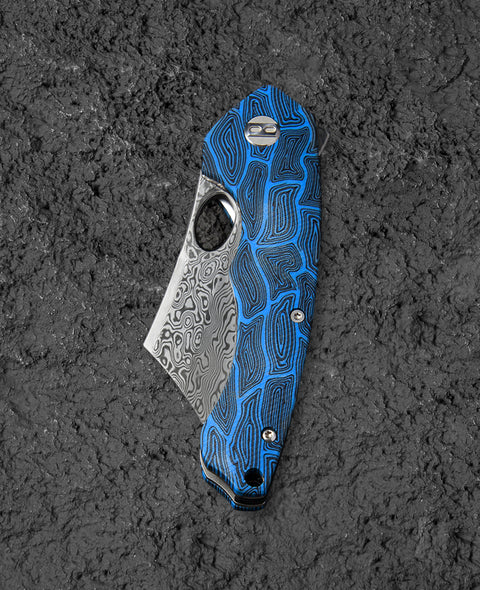 BESTECH SKIRMISH Damascus G10 Handle: 3.23" Damascus Blade BL07B