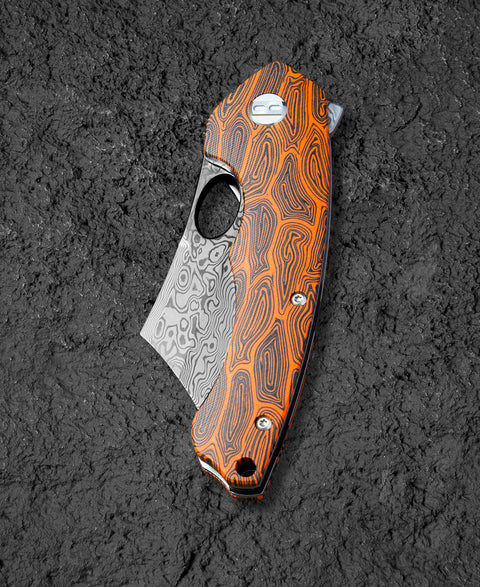BESTECH SKIRMISH Damascus G10 Handle: 3.23" Damascus Blade BL07D