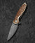 BESTECH BAMBI BL08G 3.11" Damascus Steel Blade Stag Horn Handle
