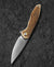 BESTECH BAMBI BL08H 3.11" Damascus Steel Blade Stag Horn Handle