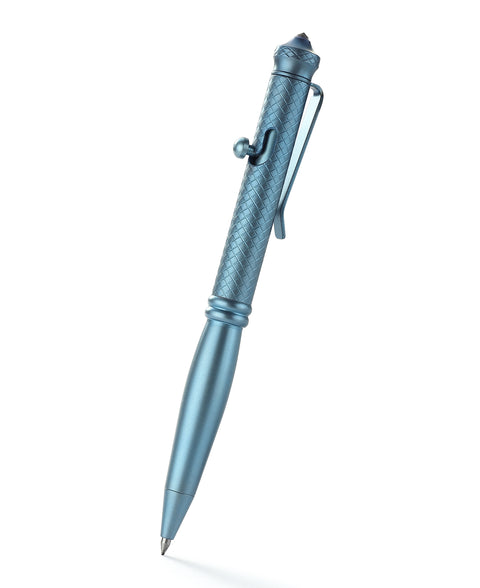 BESTECH SCRIBE BM17B Titanium Pen with Glass Breaker Tool+ Carabiner , Blue