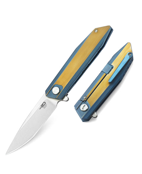 BESTECH SHOGUN BT1701D Titanium Handle: 3.73" CPM-S35VN Blade