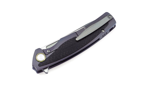 BESTECH PREDATOR BT1706A Titanium+carbon fiber inlayed Handle: 3.54" CPM-S35VN Blade
