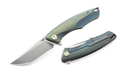 BESTECH DOLPHIN BT1707A Titanium Handle: 3.46" CPM-S35VN Blade