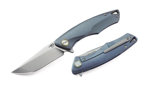 BESTECH DOLPHIN BT1707B Titanium Handle: 3.46" CPM-S35VN Blade