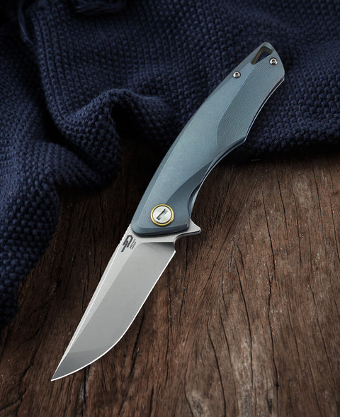 BESTECH DOLPHIN BT1707B Titanium Handle: 3.46" CPM-S35VN Blade