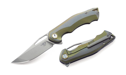 BESTECH TERCEL BT1708A Titanium Handle: 3.46" CPM-S35VN Blade