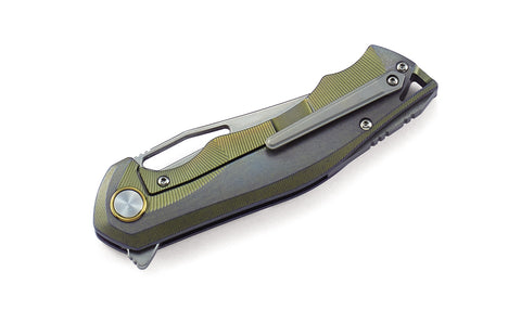 BESTECH TERCEL BT1708A Titanium Handle: 3.46" CPM-S35VN Blade