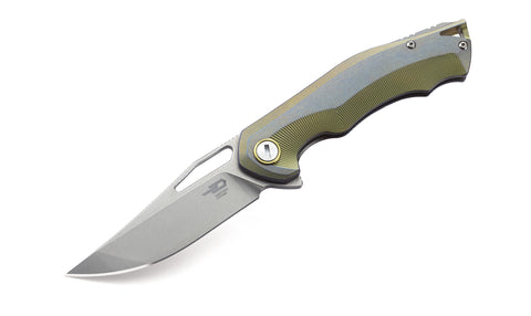 BESTECH TERCEL BT1708A Titanium Handle: 3.46" CPM-S35VN Blade